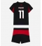 AC Milan Christian Pulisic #11 Hjemmebanetrøje Børn 2025-26 Kort ærmer (+ bukser)