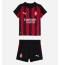 AC Milan Christopher Nkunku #18 Hjemmebanetrøje Børn 2025-26 Kort ærmer (+ bukser)