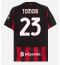 AC Milan Fikayo Tomori #23 Hjemmebanetrøje 2025-26 Kort ærmer