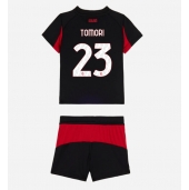 AC Milan Fikayo Tomori #23 Hjemmebanetrøje Børn 2025-26 Kort ærmer (+ bukser)