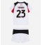 AC Milan Fikayo Tomori #23 Udebanetrøje Børn 2025-26 Kort ærmer (+ bukser)