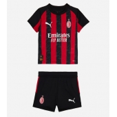 AC Milan Hjemmebanetrøje Børn 2025-26 Kort ærmer (+ bukser)