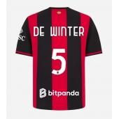 AC Milan Koni De Winter #5 Hjemmebanetrøje 2026-27 Kort ærmer