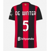 AC Milan Koni De Winter #5 Hjemmebanetrøje Dame 2026-27 Kort ærmer