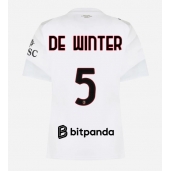AC Milan Koni De Winter #5 Udebanetrøje Dame 2026-27 Kort ærmer