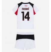 AC Milan Luka Modric #14 Udebanetrøje Børn 2025-26 Kort ærmer (+ bukser)