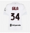 AC Milan Mario Gila #34 Udebanetrøje Dame 2026-27 Kort ærmer