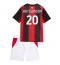 AC Milan Omari Hutchinson #20 Hjemmebanetrøje Børn 2026-27 Kort ærmer (+ bukser)