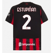 AC Milan Pervis Estupinan #2 Hjemmebanetrøje 2025-26 Kort ærmer