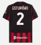 AC Milan Pervis Estupinan #2 Hjemmebanetrøje 2025-26 Kort ærmer