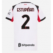 AC Milan Pervis Estupinan #2 Udebanetrøje Dame 2025-26 Kort ærmer