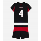 AC Milan Samuele Ricci #4 Hjemmebanetrøje Børn 2025-26 Kort ærmer (+ bukser)