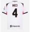 AC Milan Samuele Ricci #4 Udebanetrøje 2025-26 Kort ærmer
