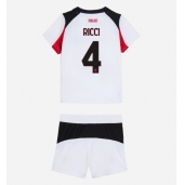 AC Milan Samuele Ricci #4 Udebanetrøje Børn 2025-26 Kort ærmer (+ bukser)