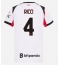 AC Milan Samuele Ricci #4 Udebanetrøje Dame 2025-26 Kort ærmer