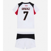 AC Milan Santiago Gimenez #7 Udebanetrøje Børn 2025-26 Kort ærmer (+ bukser)