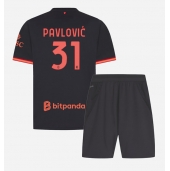 AC Milan Strahinja Pavlovic #31 Tredje trøje Børn 2026-27 Kort ærmer (+ bukser)