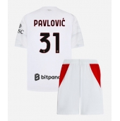 AC Milan Strahinja Pavlovic #31 Udebanetrøje Børn 2026-27 Kort ærmer (+ bukser)