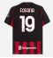 AC Milan Youssouf Fofana #19 Hjemmebanetrøje 2025-26 Kort ærmer
