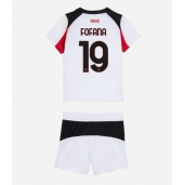 AC Milan Youssouf Fofana #19 Udebanetrøje Børn 2025-26 Kort ærmer (+ bukser)