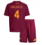 AS Roma Bryan Cristante #4 Hjemmebanetrøje Børn 2025-26 Kort ærmer (+ bukser)