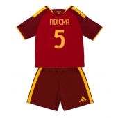 AS Roma Evan Ndicka #5 Hjemmebanetrøje Børn 2026-27 Kort ærmer (+ bukser)