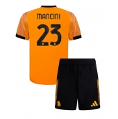 AS Roma Gianluca Mancini #23 Udebanetrøje Børn 2025-26 Kort ærmer (+ bukser)