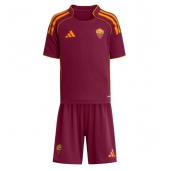 AS Roma Hjemmebanetrøje Børn 2025-26 Kort ærmer (+ bukser)