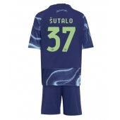 Ajax Josip Sutalo #37 Udebanetrøje Børn 2025-26 Kort ærmer (+ bukser)