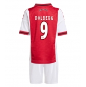 Ajax Kasper Dolberg #9 Hjemmebanetrøje Børn 2025-26 Kort ærmer (+ bukser)
