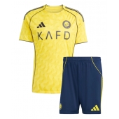 Al-Nassr Hjemmebanetrøje Børn 2025-26 Kort ærmer (+ bukser)