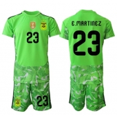 Argentina Emiliano Martinez #23 Målmand Udebanetrøje Børn VM 2026 Kort ærmer (+ bukser)