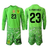 Argentina Emiliano Martinez #23 Målmand Udebanetrøje Børn VM 2026 Lange ærmer (+ bukser)