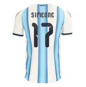 Argentina Giuliano Simeone #17 Hjemmebanetrøje VM 2026 Kort ærmer