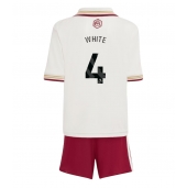 Arsenal Ben White #4 Tredje trøje Børn 2025-26 Kort ærmer (+ bukser)