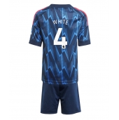 Arsenal Ben White #4 Udebanetrøje Børn 2025-26 Kort ærmer (+ bukser)