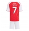 Arsenal Bukayo Saka #7 Hjemmebanetrøje Børn 2025-26 Kort ærmer (+ bukser)