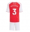 Arsenal Cristhian Mosquera #3 Hjemmebanetrøje Børn 2025-26 Kort ærmer (+ bukser)