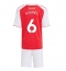 Arsenal Gabriel Magalhaes #6 Hjemmebanetrøje Børn 2025-26 Kort ærmer (+ bukser)