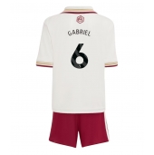 Arsenal Gabriel Magalhaes #6 Tredje trøje Børn 2025-26 Kort ærmer (+ bukser)