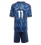 Arsenal Gabriel Martinelli #11 Udebanetrøje Børn 2025-26 Kort ærmer (+ bukser)