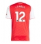 Arsenal Jurrien Timber #12 Hjemmebanetrøje 2025-26 Kort ærmer