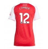 Arsenal Jurrien Timber #12 Hjemmebanetrøje Dame 2025-26 Kort ærmer