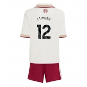 Arsenal Jurrien Timber #12 Tredje trøje Børn 2025-26 Kort ærmer (+ bukser)