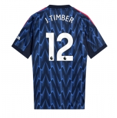 Arsenal Jurrien Timber #12 Udebanetrøje 2025-26 Kort ærmer