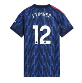Arsenal Jurrien Timber #12 Udebanetrøje Dame 2025-26 Kort ærmer