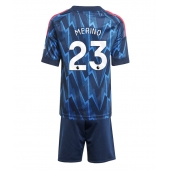 Arsenal Mikel Merino #23 Udebanetrøje Børn 2025-26 Kort ærmer (+ bukser)
