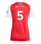 Arsenal Piero Hincapie #5 Hjemmebanetrøje Dame 2025-26 Kort ærmer
