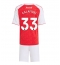 Arsenal Riccardo Calafiori #33 Hjemmebanetrøje Børn 2025-26 Kort ærmer (+ bukser)