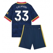 Arsenal Riccardo Calafiori #33 Udebanetrøje Børn 2026-27 Kort ærmer (+ bukser)